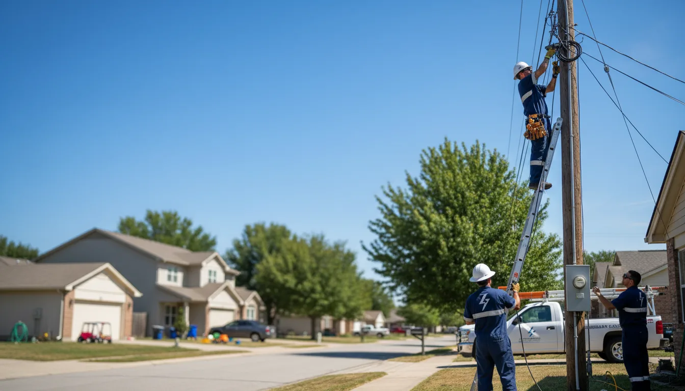 Residential electrician providing installation services in Auburndale, WI